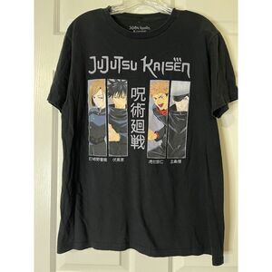 Crunchyroll Jujutsu Kaisen Anime T-Shirt Men's Size M Medium Black